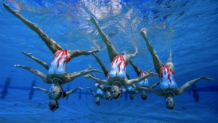 synchronized swimming